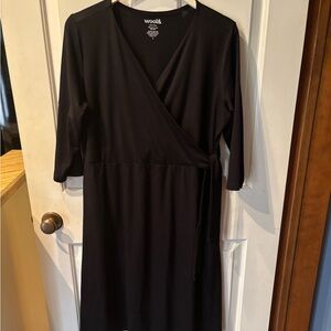 Black Dress with side tie